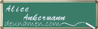 Alice Ankermann Visitenkarte